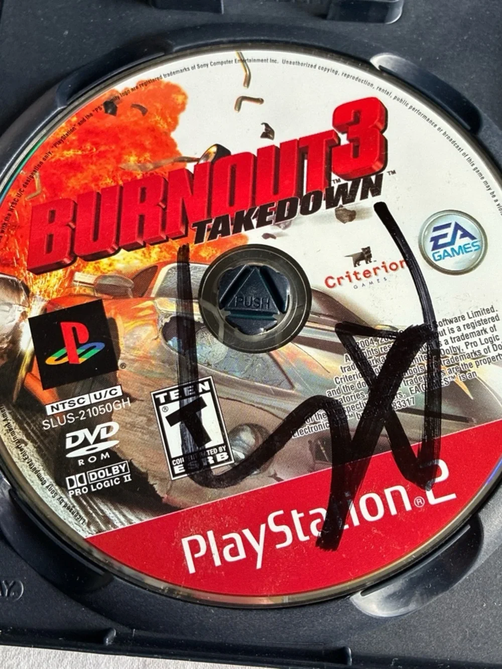 Sony PlayStation 2 Burnout 3: Takedown — Red, White & Orange Cover Works